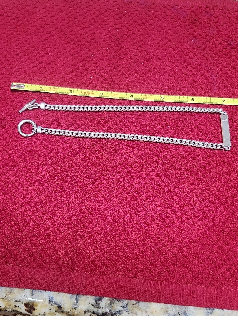 Ralph Lauren Sterling Silver Cuban Link ID Necklace - Silver - Picture 4 of 6